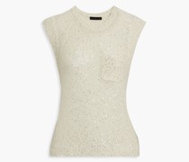 Strickobertei mit Paietten