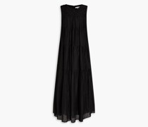Elena gestuftes Maxikleid aus einer Tencel®-Mischung mit Flammgarneffekt 0