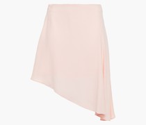 Asymmetrischer Rock aus glänzendem Crêpe
