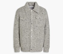 Jacke aus Donegal-Strick inDistressed-Optik S