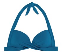 Jetset Neckholder-Bikini-Oberteil mit Twist-Detail an der Vorderseite