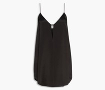 Slip Dress inMinilänge aus Seidensatin mit Cut-outs
