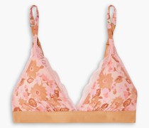 Filippa Triangel-BH aus Stretch-Jersey mit floralem Print
