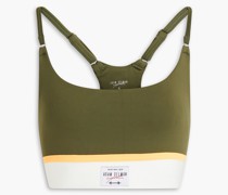 Gestreifter Sport-BH aus Stretch-Material