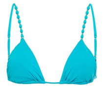 Triangel-Bikini-Oberteil mit Verzierung L