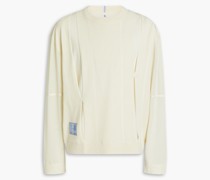 Pullover aus Pointelle-Strick mit Applikationen S