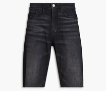 Jeansshorts inausgewaschener Optik 32