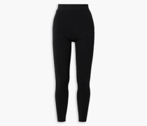 Leggings aus einer gerippten Seidenmischung
