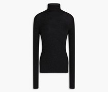 Falco gerippter Rollkragenpullover aus einer Kaschmir-Seidenmischung