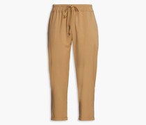 Karottenhose aus Woll-Twill