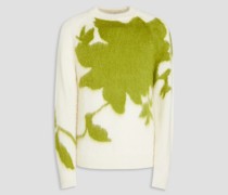 Nathan Pullover aus einer Mohairmischung mit Intarsienmuster S