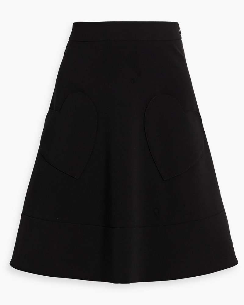 Moschino Damen ausgestellter Minirock aus Twill