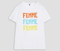 T-Shirt aus Baumwoll-Jersey mit Print