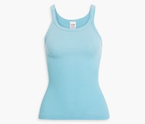 Geripptes Tanktop aus Baumwoll-Jersey