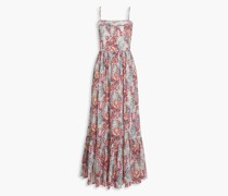 Elissabet Maxikleid aus Baumwoll-Voile mit Print