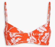 Lua Bikini-Oberteil mit Bügel und floralem Print