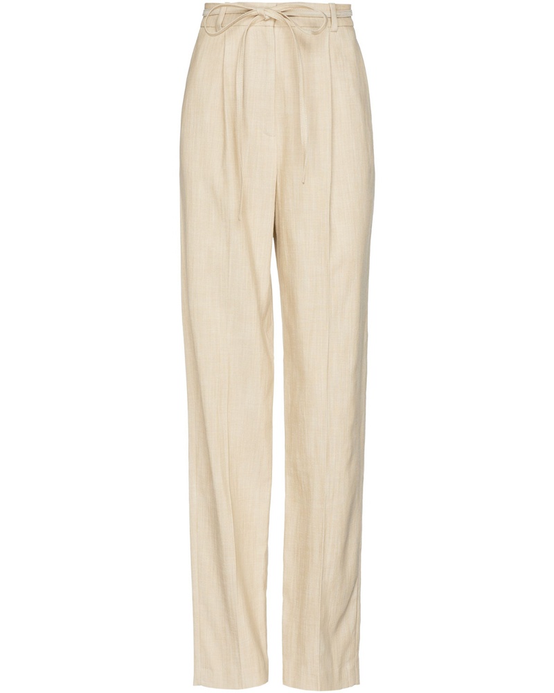 Claudie Pierlot Damen Karottenhose aus Webstoff mit Flammgarneffekt und Falten