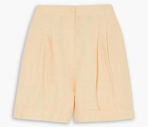 Electronics Shorts aus Leinen mit Falten