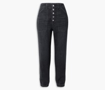 Hoch sitzende Karottenjeans 23