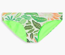 Elle wendbares, tief sitzendes Bikini-Höschen mit Print