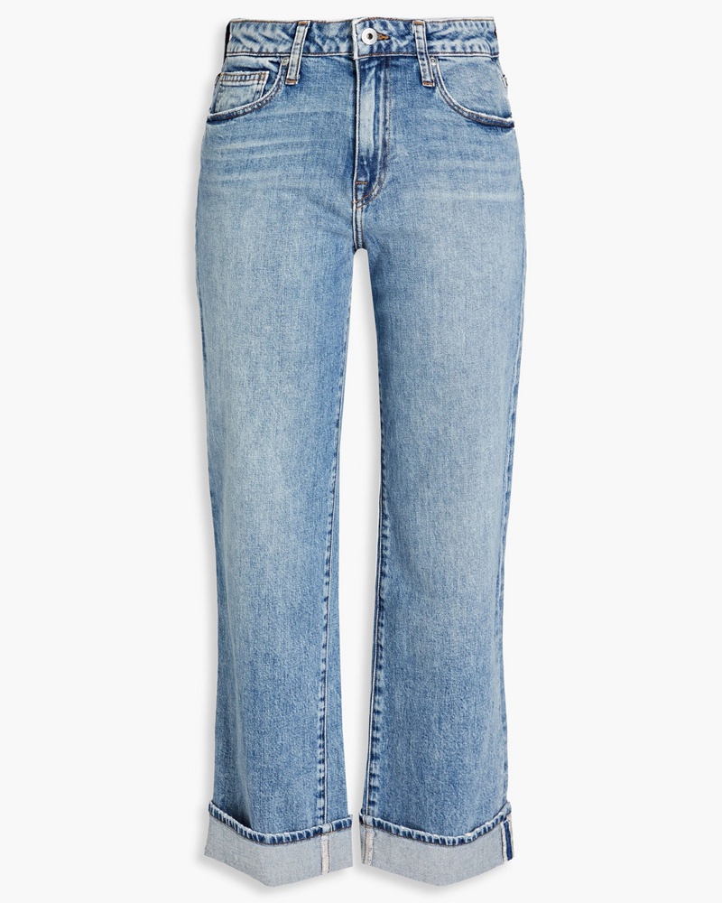Jonathan Simkhai Damen Hoch sitzende Jeans mit geradem Bein 24