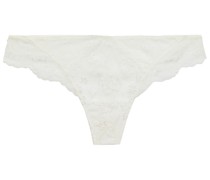 Tief sitzender String aus Tüll mit Stickereien