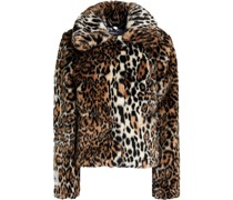 Tommy Jacke aus Kunstfell mit Leopardenprint