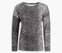 Pullover aus Jersey mit Leopardenprint