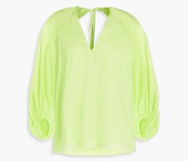 Neonfarbene Bluse aus Baumwolle