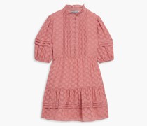 Elia Minikleid aus Crêpe de Chine mit Fil Coupé und Polka-Dots
