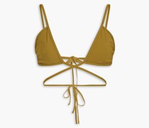 Looped Tie Triangel-Bikini-Oberteil