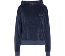 Eco Plush Hoodie aus Velours aus einer Baumwollmischung mit Stickereien M