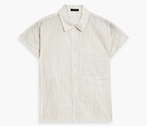 Bedrucktes Hemd aus Baumwoll-Voile