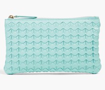 Pochette aus Leder mit „Mosaico“-Technik