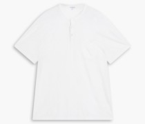 Henley T-Shirt aus einer Baumwoll-Leinenmischung