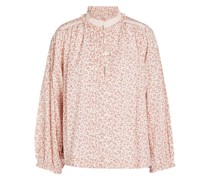 Prado Bluse aus Baumwollpopeline mit floralem Print