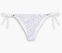 Tief sitzendes Bikini-Höschen mit Zebraprint M