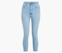 Siren hoch sitzende Cropped Skinny Jeans inDistressed-Optik 27