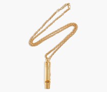 Whistle goldfarbene Kette mit Emaille