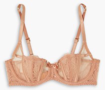 Rozlyn Balconette-BH aus Tüll und Spitze mit Satinbesatz 38 D