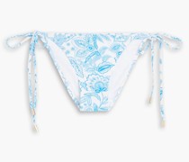 Miami tief sitzendes Bikini-Höschen mit floralem Print