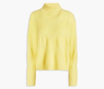 Gerippter Rollkragenpullover aus Kaschmir M