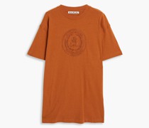 T-Shirt aus Baumwoll-Jersey mit Stickereien