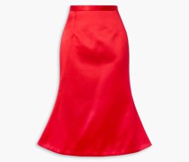ausgestellter Midirock aus Duchesse-Satin