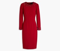 Verziertes Kleid aus Crêpe