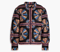 Jenny floral-print quilted cotton jacket