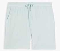 Shorts aus Frottee aus einer Baumwoll-, Lyocell-Leinenmischung mit Tunnelzug XL