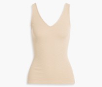 Tanktop aus Jersey aus gerippter Stretch-Baumwolle