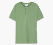 Henley T-Shirt aus Jersey aus einer Lyocell-Baumwollmischung L
