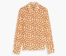 Alice OliviaWilla bedrucktes Hemd aus Crêpe de Chine aus Seide